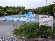 3ヵ月弱が経過した液状化現象被災地の様子(千葉県浦安市高洲地区2011年6月1日)