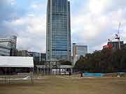 阪神淡路大震災1.17のつどい準備(中央区・東遊園地 2004年1月15日)
